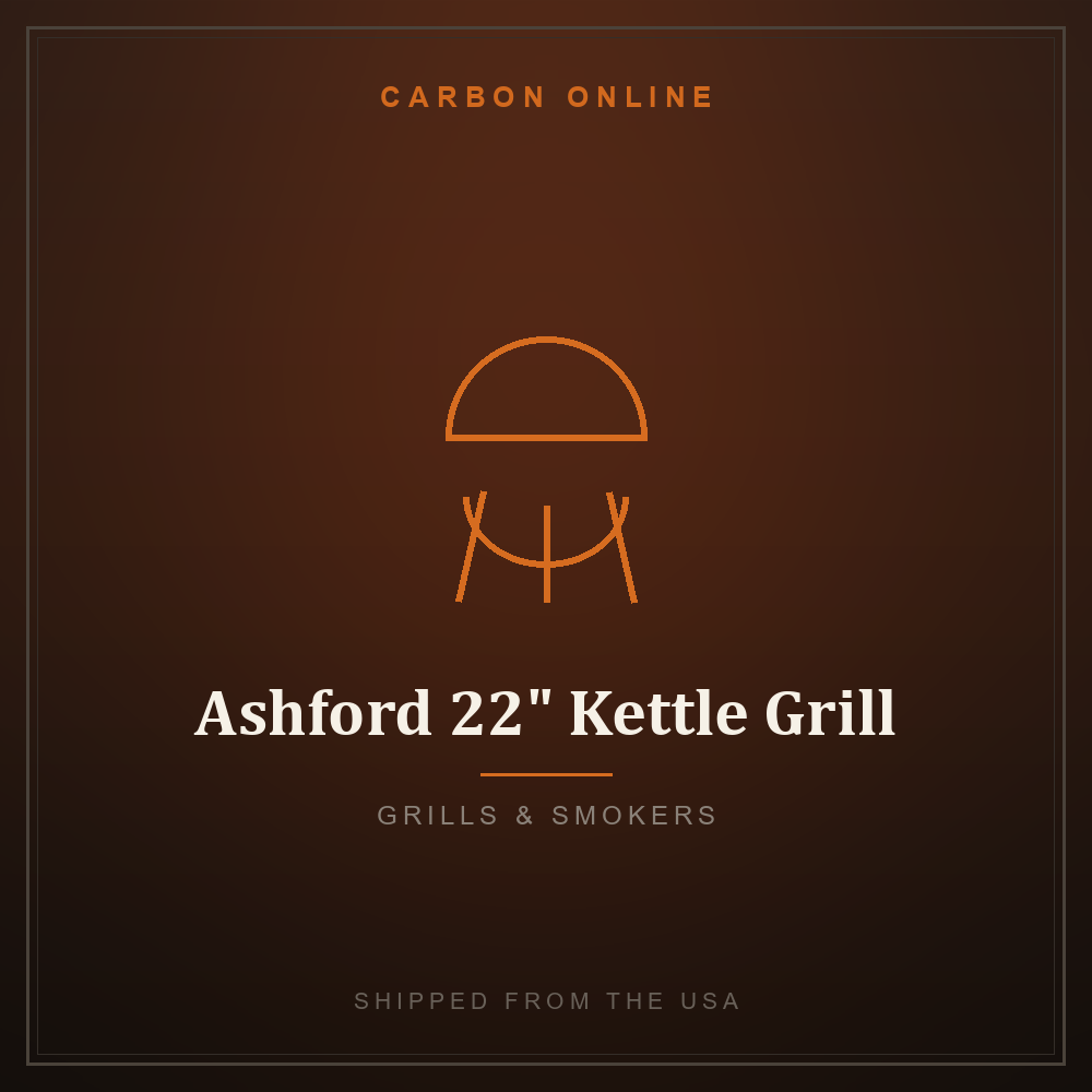 Ashford 22" Kettle Grill - Grills & Smokers