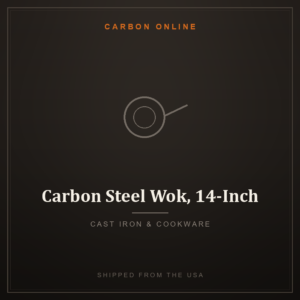 Carbon Steel Wok, 14-Inch - Cast Iron & Cookware