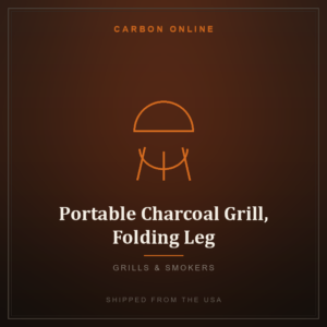 Portable Charcoal Grill, Folding Leg - Grills & Smokers